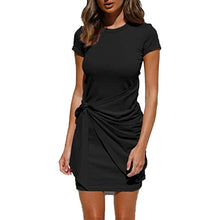 Load image into Gallery viewer, Knotted Short Sleeve Dress