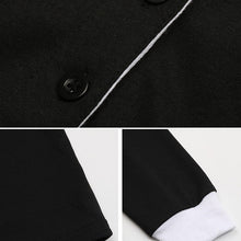 Load image into Gallery viewer, Lapel Colorblock Striped Dress