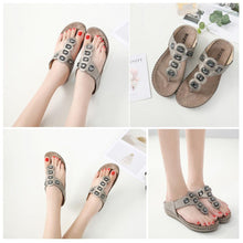 Load image into Gallery viewer, Bohemian Rhinestone Flip Flops