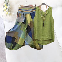 Load image into Gallery viewer, Women's Colorblock Casual Loose Sleeveless Two-piece Set