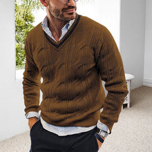 Load image into Gallery viewer, V-Neck Slim Knit Sweater
