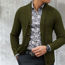 Load image into Gallery viewer, Men's Cardigan Single Breasted Knit Top