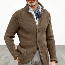 Load image into Gallery viewer, Men's Stand Collar Knitted Coat