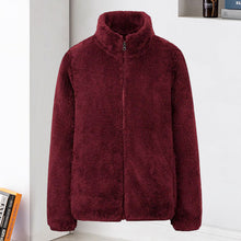 Load image into Gallery viewer, Polar Fleece Stand Collar Jacket