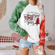 Load image into Gallery viewer, Women Christmas Print Long Sleeve Sweatershirt