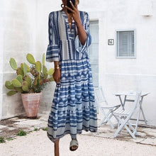 Load image into Gallery viewer, Geometric Boho Dress