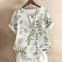 Load image into Gallery viewer, Cotton Linen Vintage T-Shirt