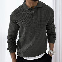 Load image into Gallery viewer, Waffle Lapel Sweater