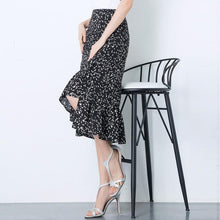Load image into Gallery viewer, Women's Floral Irregular Fishtail Skirt