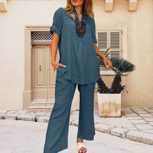 Load image into Gallery viewer, Two-piece Cotton and Linen Pants for Women