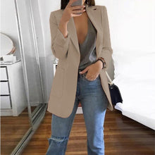 Load image into Gallery viewer, Women's Fashion Lapel Slim Cardigan Temperament Suit Jacket