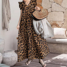 Load image into Gallery viewer, Leopard Print Commuter Long Dress