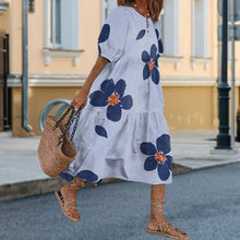 Load image into Gallery viewer, Casual Print Patchwork Dresses