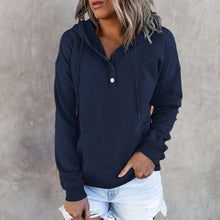 Load image into Gallery viewer, Long Sleeve Loose Casual Hooded Drawstring Pocket Sweatshirt