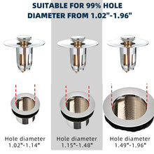 Load image into Gallery viewer, Pop Up Drain Filter