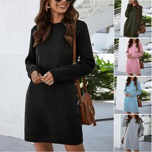 Load image into Gallery viewer, Long Sleeve Dress for Autumn and Winter