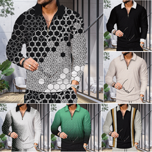 Load image into Gallery viewer, Printed Men's Long Sleeve Shirt