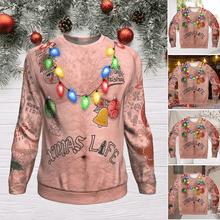 Load image into Gallery viewer, Halloween Skull Crew Neck Sweatshirt