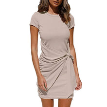 Load image into Gallery viewer, Knotted Short Sleeve Dress