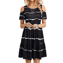 Load image into Gallery viewer, Short Sleeve Off Shoulder Dress