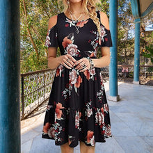 Load image into Gallery viewer, Short Sleeve Off Shoulder Dress