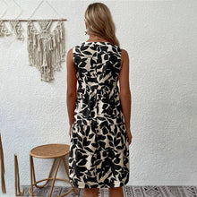 Load image into Gallery viewer, Notched Neck Tiered Dress