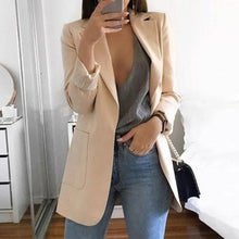 Load image into Gallery viewer, Women's Fashion Lapel Slim Cardigan Temperament Suit Jacket