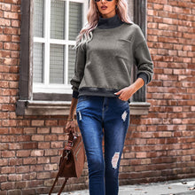 Load image into Gallery viewer, Solid Pocket Turtleneck