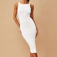 Load image into Gallery viewer, Sleeveless Sexy Wrap Hip Dress