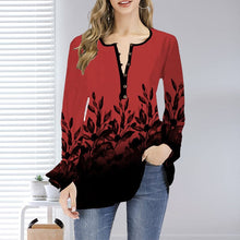 Load image into Gallery viewer, Open Collar Ruffle Sleeve Oversized T-Shirt