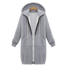 Load image into Gallery viewer, Women's Casual Zip up Fleece Hoodies