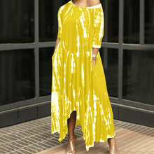 Load image into Gallery viewer, Irregular Dress withTtie-dye Print