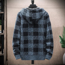 Load image into Gallery viewer, Check Printed Hooded Jacket