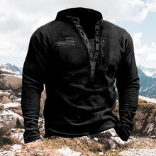 Load image into Gallery viewer, Men's Outdoor Fleece Henley Collar Sports Sweatshirt