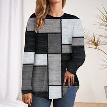 Load image into Gallery viewer, Geometric Contrast Print T-shirt