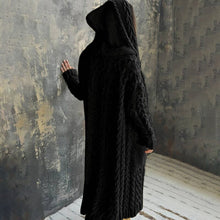 Load image into Gallery viewer, Braided Lazy Hooded Sweater