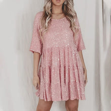 Load image into Gallery viewer, ✨Sequin Baby Doll Dress