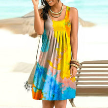 Load image into Gallery viewer, Tie-Dye Casual Sleeveless Dress