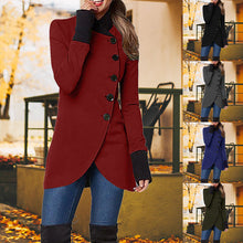 Load image into Gallery viewer, Slant-open Wind-blocking Button Jacket