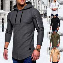 Load image into Gallery viewer, Men'S Casual Hooded Solid Color Zipper Sweatshirts