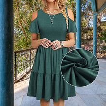 Load image into Gallery viewer, Short Sleeve Off Shoulder Dress