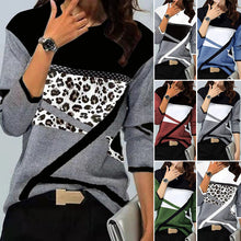 Load image into Gallery viewer, Women Long Sleeve Cute Crew Neck Sweatshirt