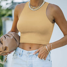 Load image into Gallery viewer, Solid Color Round Neck Tank Top