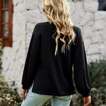 Load image into Gallery viewer, Casual Plain Pullover Blouses Basic Tops