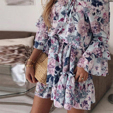 Load image into Gallery viewer, Chiffon Pullover Cotton Mid Waist Dress