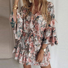 Load image into Gallery viewer, Chiffon Pullover Cotton Mid Waist Dress