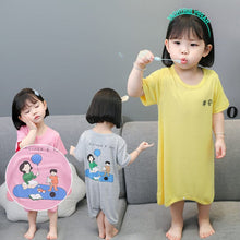 Load image into Gallery viewer, Children's Thin Summer Moisture-wicking Homewear One Piece