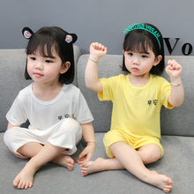 Load image into Gallery viewer, Children's Thin Summer Moisture-wicking Homewear One Piece