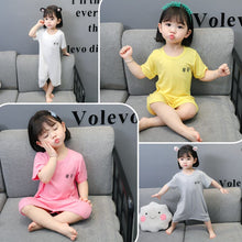 Load image into Gallery viewer, Children's Thin Summer Moisture-wicking Homewear One Piece
