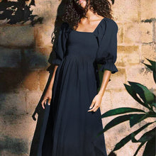 Load image into Gallery viewer, Lantern Sleeve Bandeau Dress